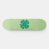Lucky 4 Leaf Irish Clover green skateboard (Horizontaal)