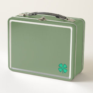 Lucky 4 Leaf Irish Clover groen n groene lunchbox