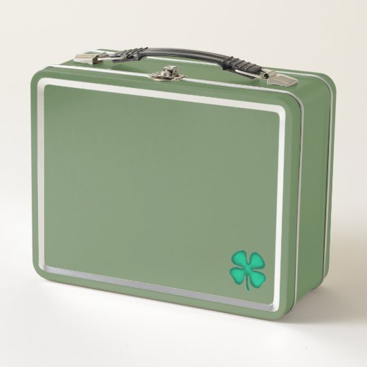 Lucky 4 Leaf Irish Clover groen n groene lunchbox (Voorkant)