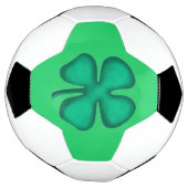 Lucky 4 Leaf Irish Clover groen voetbal (Gedraaid)