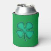 Lucky 4 Leaf Irish Clover groene koelbox Blikjeskoeler (Blikje Voorkant)