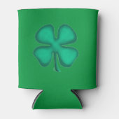 Lucky 4 Leaf Irish Clover groene koelbox Blikjeskoeler (Voorkant)