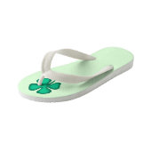 Lucky 4 Leaf Irish Clover groene peuter teenslippe Kinder Teenslippers (Schuin)