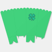 Lucky 4 Leaf Irish Clover groene popcorn dozen Bedankdoosjes (Ongevouwen)