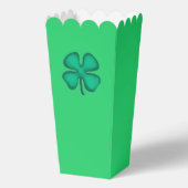 Lucky 4 Leaf Irish Clover groene popcorn dozen Bedankdoosjes (Voorkant)