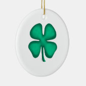 Lucky 4 Leaf Irish Clover-keramische versiering, t Keramisch Ornament (Rechts)