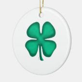 Lucky 4 Leaf Irish Clover-keramische versiering, t Keramisch Ornament (Links)