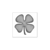 Lucky 4 Leaf Irish Clover kleine rubberstempel (Afrduk)