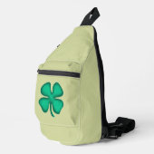 Lucky 4 Leaf Irish Clover lichtgroene rugzak (Rechterhoek)