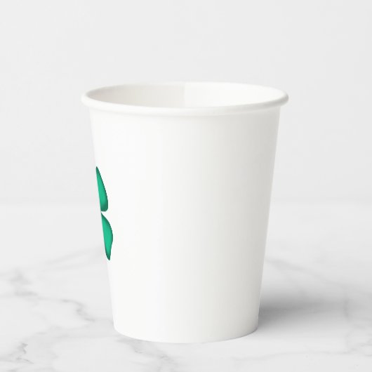 Lucky 4 Leaf Irish Clover papieren bekers (Links)