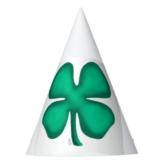 Lucky 4 Leaf Irish Clover party petten grote klave Feesthoedjes (Voorkant)