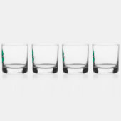 Lucky 4 Leaf Irish Clover rotsen glas set 4 (Links)