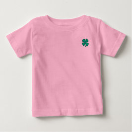 Lucky 4 Leaf Irish Clover roze baby T-shirt