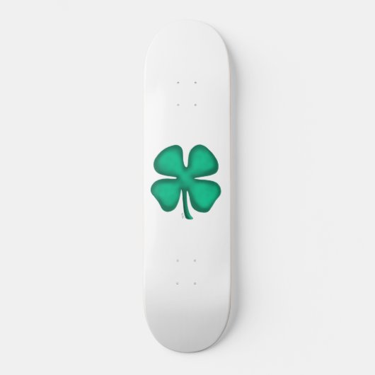 Lucky 4 Leaf Irish Clover-skateboard Persoonlijk Skateboard (Voorkant)