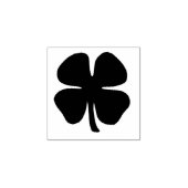 Lucky 4 Leaf Irish Clover sm rubber stempel w hand (Afrduk)