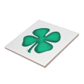 Lucky 4 Leaf Irish Clover small tile Tegeltje (Zijkant)