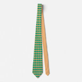 Lucky 4 Leaf Irish Clover tan necktie Stropdas (Voorkant)