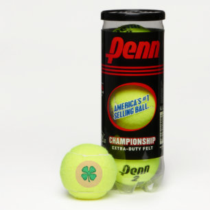 Lucky 4 Leaf Irish Clover tan Penn tennisballen