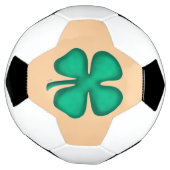 Lucky 4 Leaf Irish Clover tan voetbal (Gedraaid)