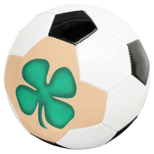 Lucky 4 Leaf Irish Clover tan voetbal (Drie kwart)