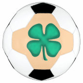 Lucky 4 Leaf Irish Clover tan voetbal (Voorkant)