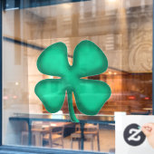 Lucky 4 Leaf Irish Clover venster cling back stick Raamsticker (Cafe Raam)