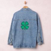 Lucky 4 Leaf Irish Clover vrouwen denim jas Jacket (Hangar)