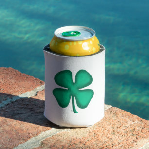 Lucky 4 Leaf Irish Clover witte koelbox Blikjeskoeler