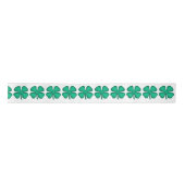 Lucky 4 Leaf Irish Cover ribbon spool Satijnen Lint (Voorkant)