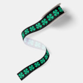 Lucky 4 Leaf Irish Cover ribbon spool Satijnen Lint (Achterkant)