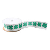 Lucky 4 Leaf Irish Cover ribbon spool Satijnen Lint (Spoel)