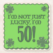 Lucky 50th Birthday Onderzetter (Voorkant)
