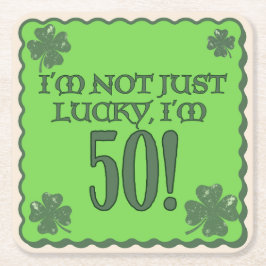 Lucky 50th Birthday Onderzetter