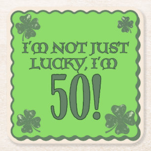 Lucky 50th Birthday Onderzetter