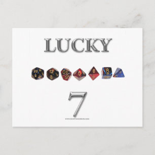 Lucky 7 briefkaart