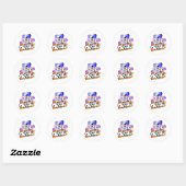 Lucky 7- en Dice-Tattoo Ronde Sticker (Vel)