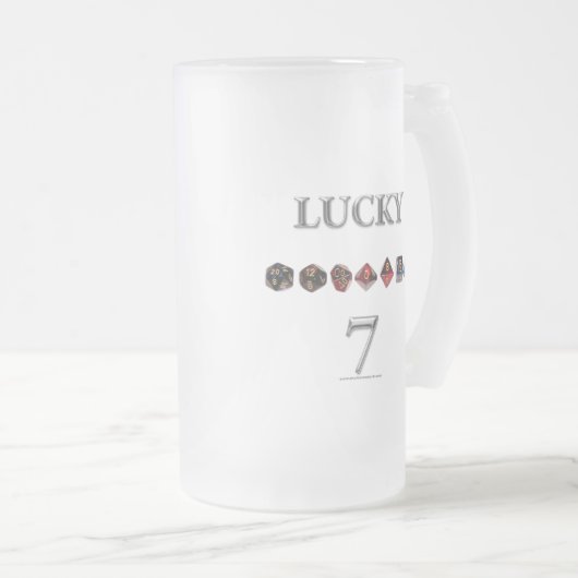 Lucky 7 matglas bierpul (Voorkant rechts)