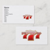 Lucky 7 visitekaartje (Voorkant / Achterkant)