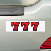 Lucky 7s bumpersticker (Op auto)