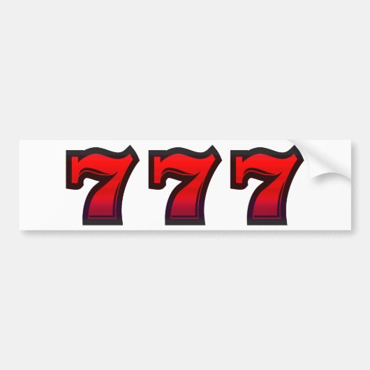 Lucky 7s bumpersticker (Voorkant)