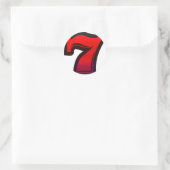 Lucky 7s ronde sticker (Tas)