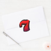 Lucky 7s ronde sticker (Envelop)