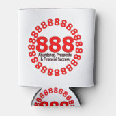 Lucky 888 Angel Numbers Drink koeler voor overvloe (Voorkant)