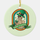 Lucky A Latte Keramisch Ornament (Voorkant)