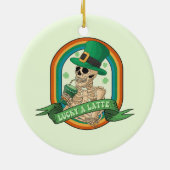 Lucky A Latte Keramisch Ornament (Achterkant)