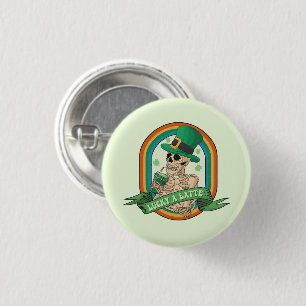 Lucky A Latte Ronde Button 3,2 Cm