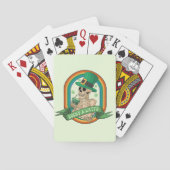 Lucky A Latte - Skelet, Koffie en Klavers Pokerkaarten (Achterkant)