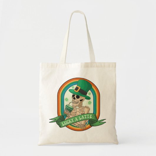Lucky A Latte Tote Bag (Voorkant)