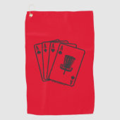 Lucky Ace Disk Golf Towel Golfhanddoek (Voorkant)