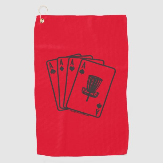 Lucky Ace Disk Golf Towel Golfhanddoek (Voorkant)